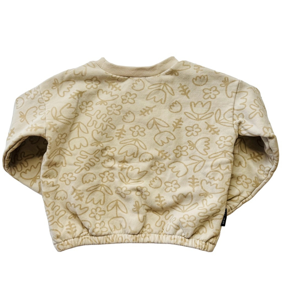Girls Tiny Tribe Pullover Sweatshirt 4 Beige Gold Size 4 - Picture 2 of 6